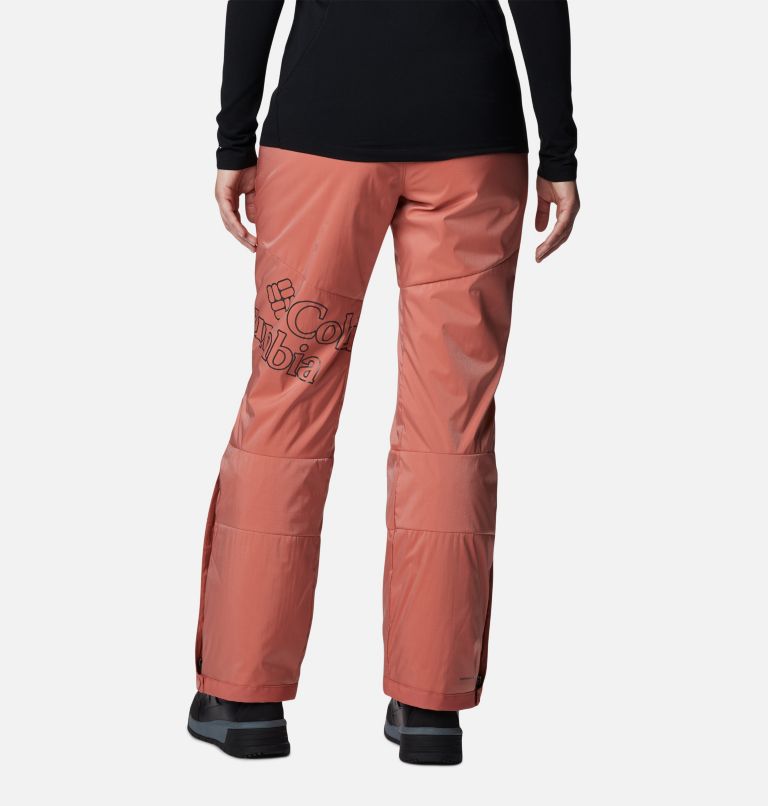 Pantalon de ski isolé Kick Turner femme, Color: Dark Coral Sheen, image 2