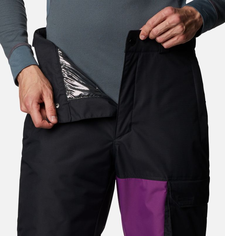Men's Hero Snow Ski Pant, Color: Black, Plum, image 6
