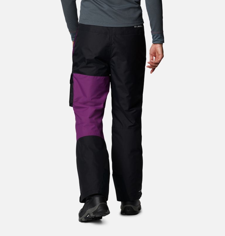 Men's Hero Snow Ski Pant, Color: Black, Plum, image 2