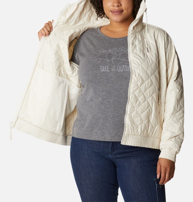 Blouson d’aviateur isolé Sweet View pour femme - Grandes tailles, Color: Chalk, image 5