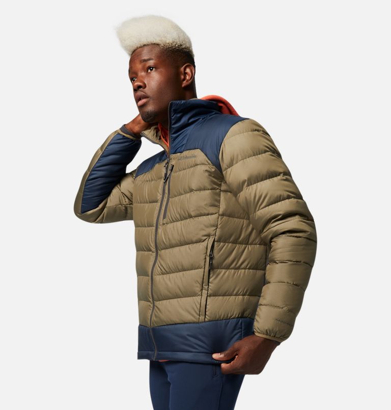 Manteau en duvet Autumn Park pour homme, Color: Stone Green, Collegiate Navy, image 3