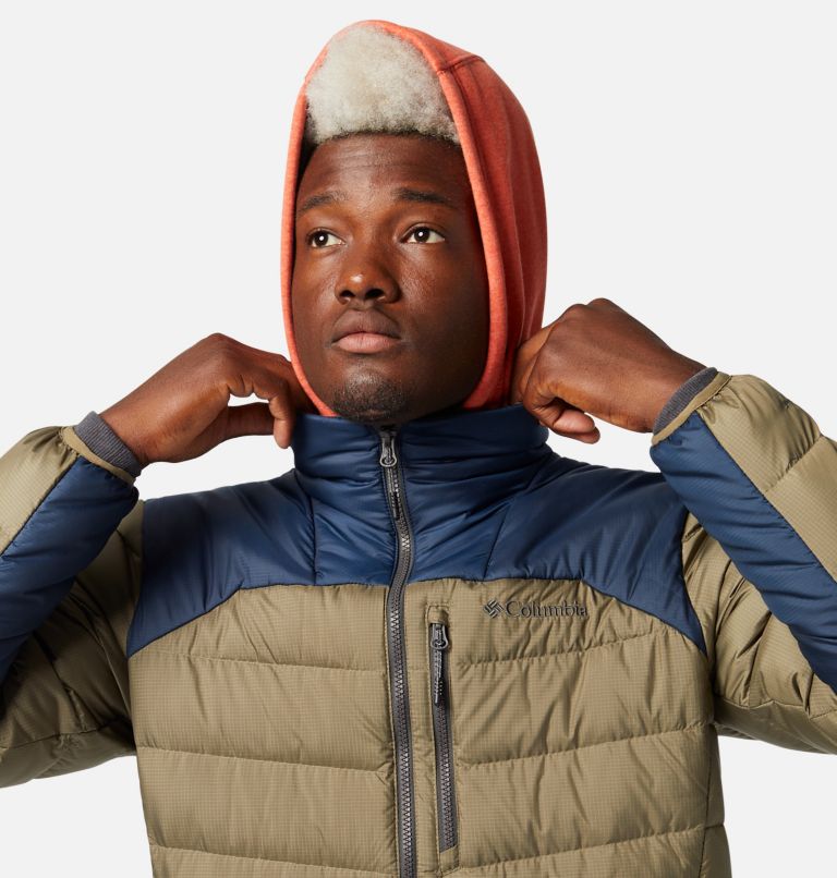 Manteau en duvet Autumn Park pour homme, Color: Stone Green, Collegiate Navy, image 4
