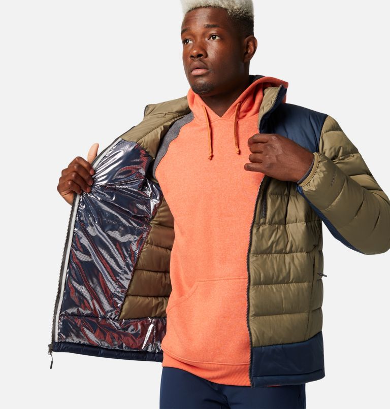 Manteau en duvet Autumn Park pour homme, Color: Stone Green, Collegiate Navy, image 5