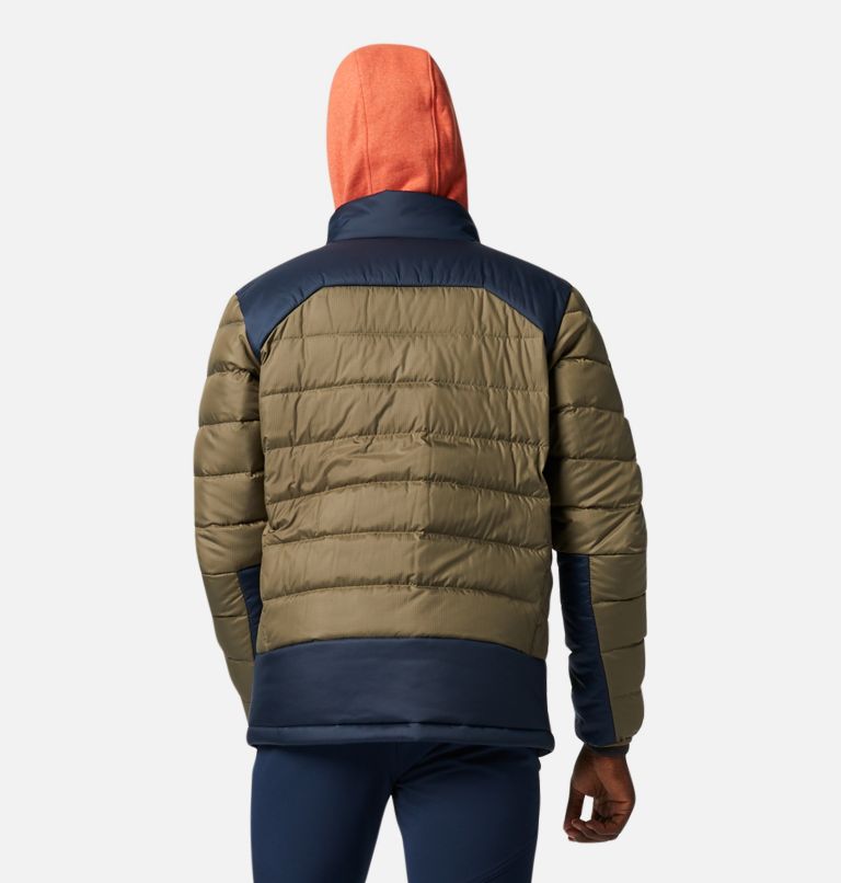 Manteau en duvet Autumn Park pour homme, Color: Stone Green, Collegiate Navy, image 2