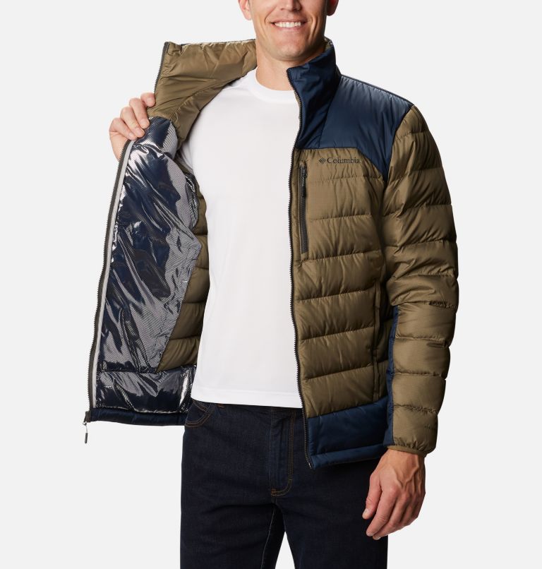 Manteau en duvet Autumn Park pour homme - Grandes tailles, Color: Stone Green, Collegiate Navy, image 5