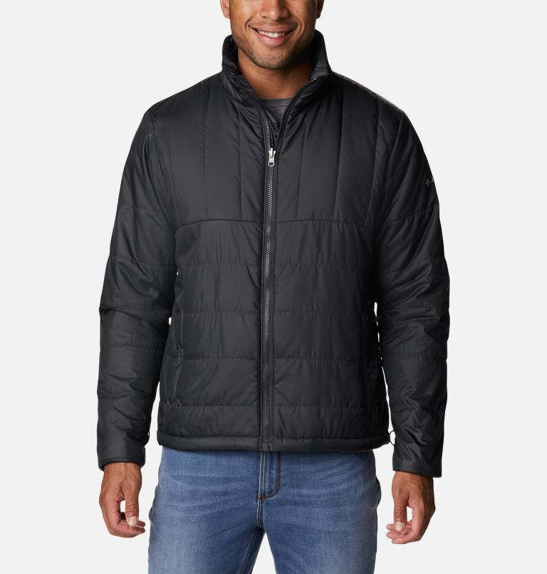 Men's Ridge Gates Interchange Jacket, Color: Shark Twill, Harvester Slub, image 7