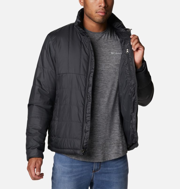 Men's Ridge Gates Interchange Jacket, Color: Shark Twill, Harvester Slub, image 9