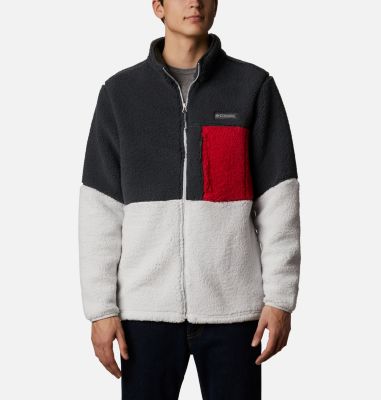 light blue columbia fleece jacket