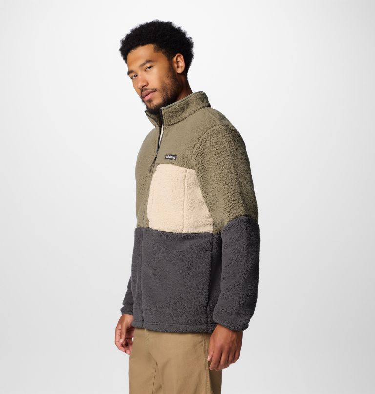 Mountainside Heavyweight Fleece, Color: Stone Green, Shark, Ancient Fossil, image 4