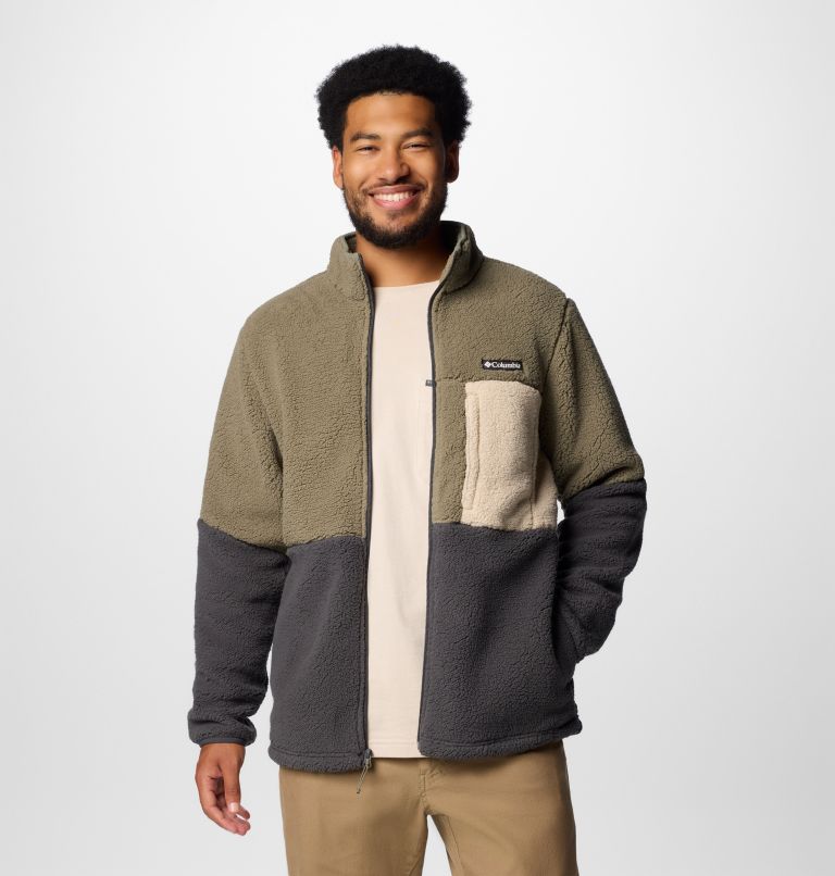 Mountainside Heavyweight Fleece, Color: Stone Green, Shark, Ancient Fossil, image 6