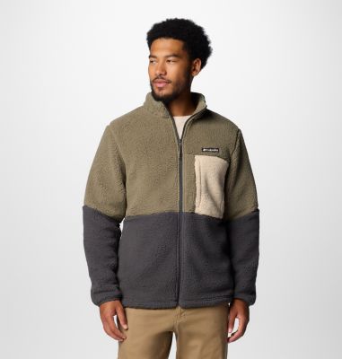 Mountainside Heavyweight Fleece, Color: Stone Green, Shark, Ancient Fossil, image 1