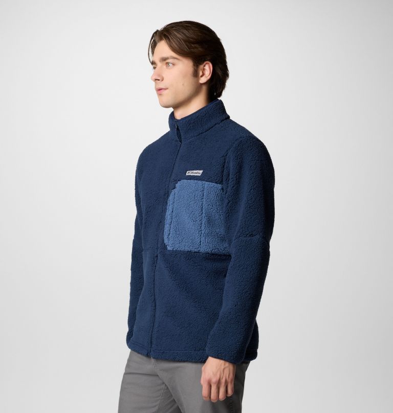 Mountainside Heavyweight Fleece, Color: Collegiate Navy, Dark Mountain, image 3