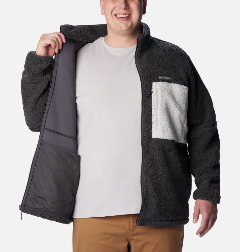 Men's Mountainside Heavyweight Sherpa Fleece Jacket - Big, Color: Shark, image 5