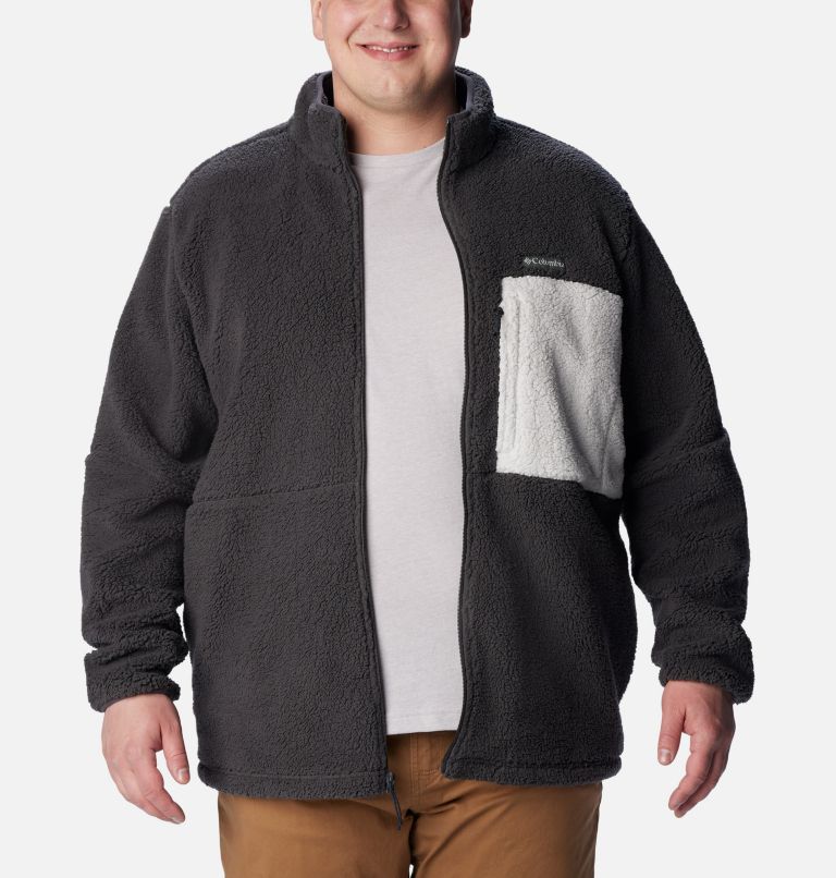 Men's Mountainside Heavyweight Sherpa Fleece Jacket - Big, Color: Shark, image 6