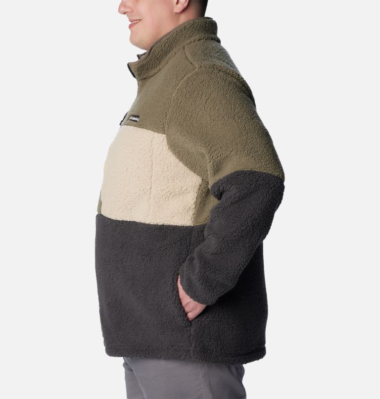 Mountainside Heavyweight Fleece | 397 | 1X, Color: Stone Green, Shark, Ancient Fossil, image 3