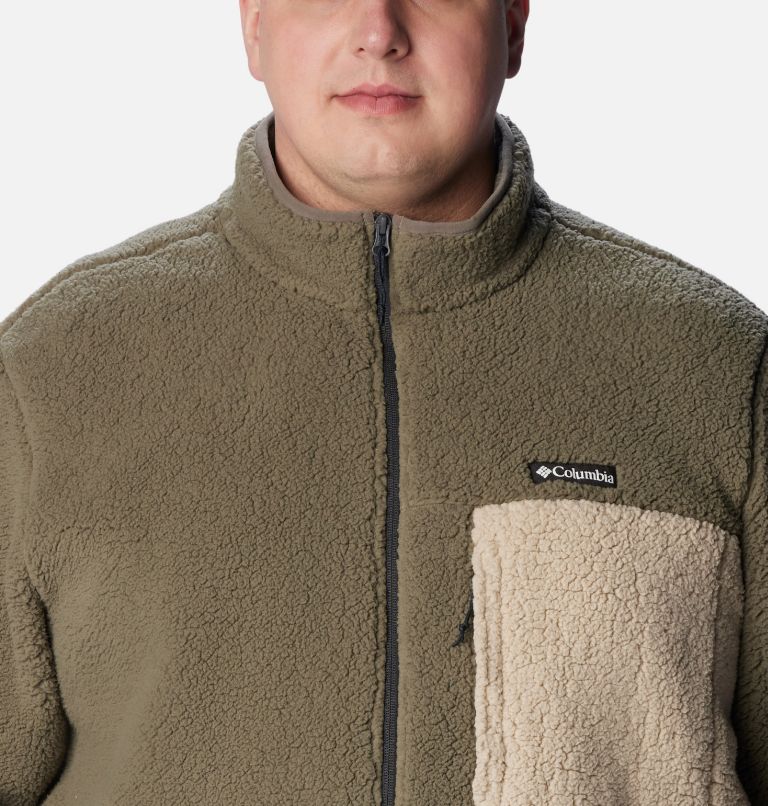 Mountainside Heavyweight Fleece | 397 | 1X, Color: Stone Green, Shark, Ancient Fossil, image 4