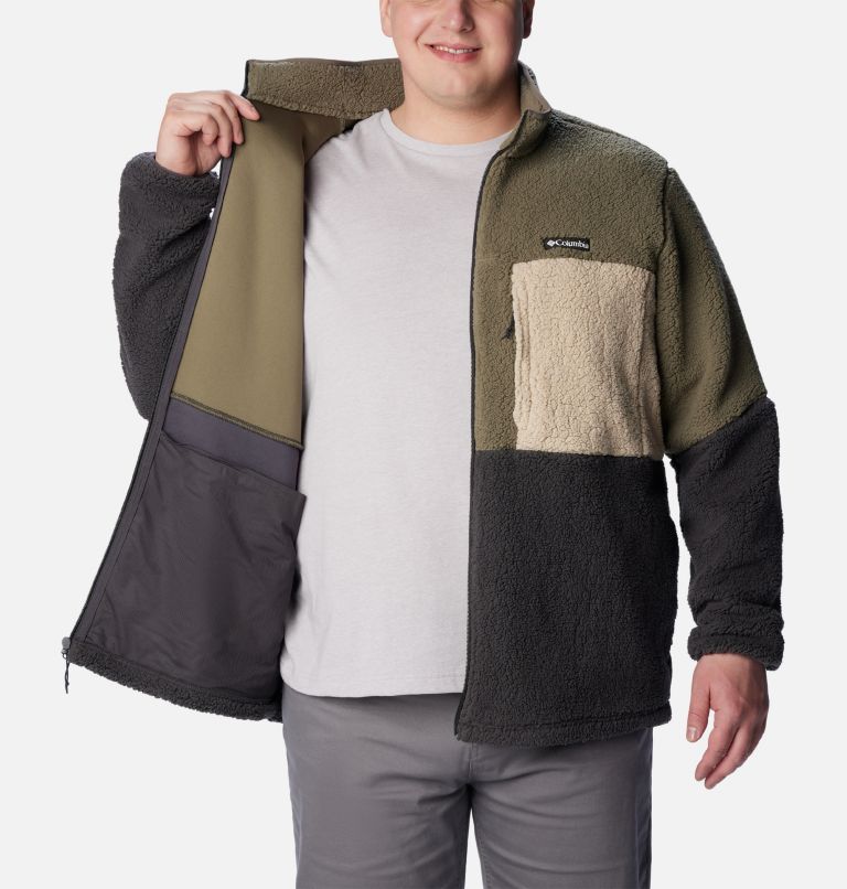 Mountainside Heavyweight Fleece | 397 | 1X, Color: Stone Green, Shark, Ancient Fossil, image 5