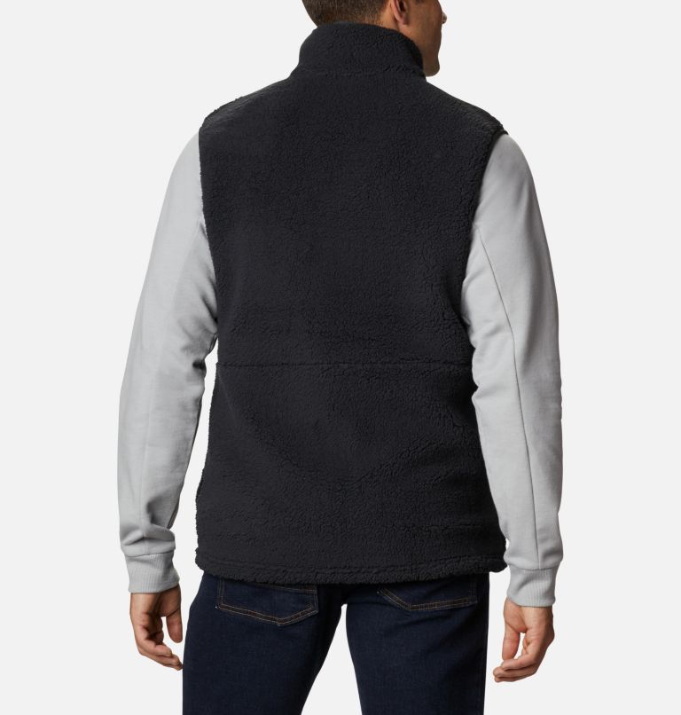 Men's Mountainside Sherpa Fleece Vest, Color: Black