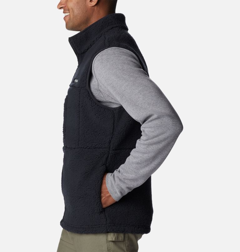 Thumbnail: Men's Mountainside Sherpa Fleece Vest, Color: Black, image 3