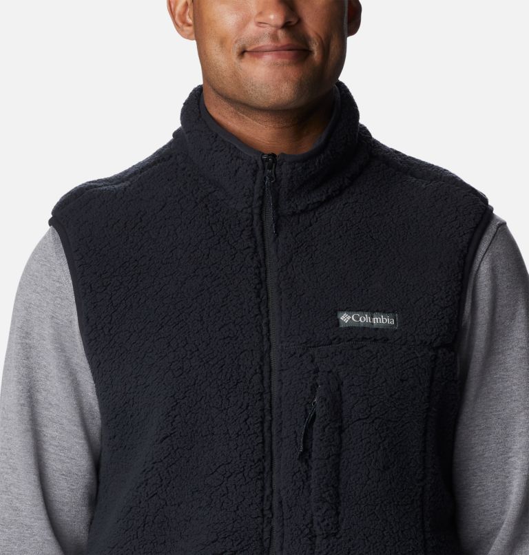 Sherpa fleece vest outlet men's