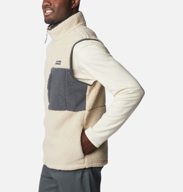 Sherpa fleece vest clearance men's