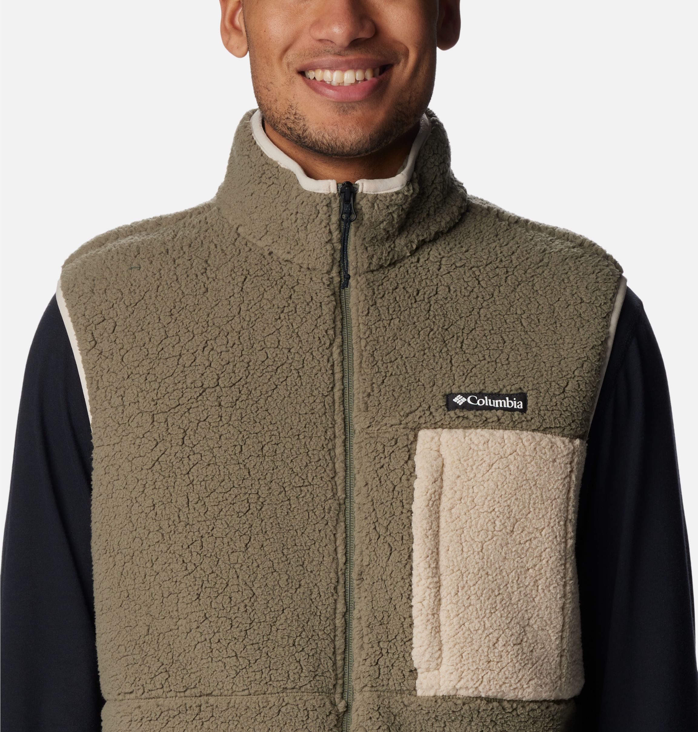 Men s Mountainside Heavyweight Fleece Vest Columbia Sportswear