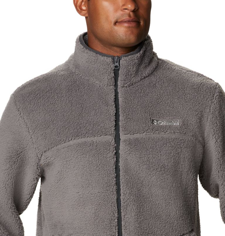 Mens Fleece Jacket Columbia Men's Rugged Ridge II Sherpa Black