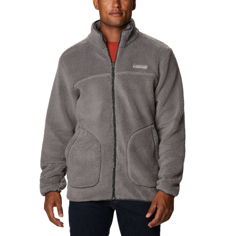 Men's Rugged Ridge II Sherpa Fleece Jacket, Color: City Grey, Shark, image 1