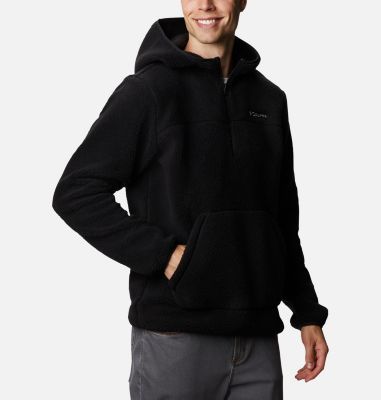 men's rugged ridge sherpa pullover hoodie