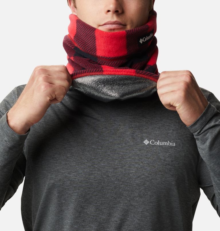 CSC II Fleece Gaiter | 613 | O/S, Color: Mountain Red Check Print, image 4
