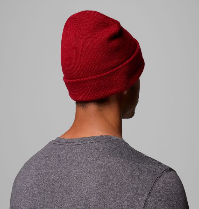 City Trek Heavyweight Beanie, Color: Red Dahlia, Heritage, image 2