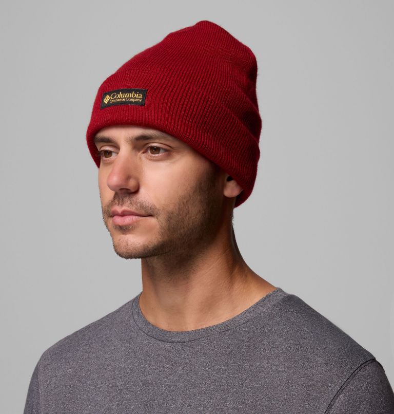 City Trek Heavyweight Beanie, Color: Red Dahlia, Heritage, image 1