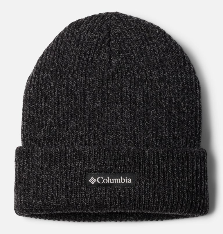 Whirlibird Cuffed Beanie, Color: Black, Graphite Marled, Logo, image 1