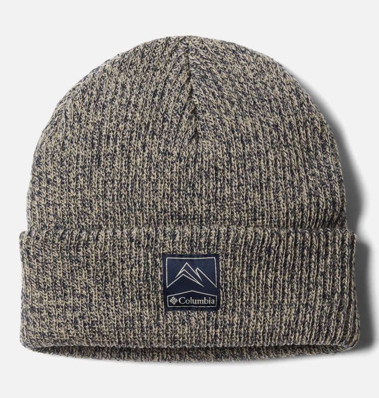 Whirlibird Cuffed Beanie, Color: Ancient Fossil, Collegiate Navy Marled, image 1