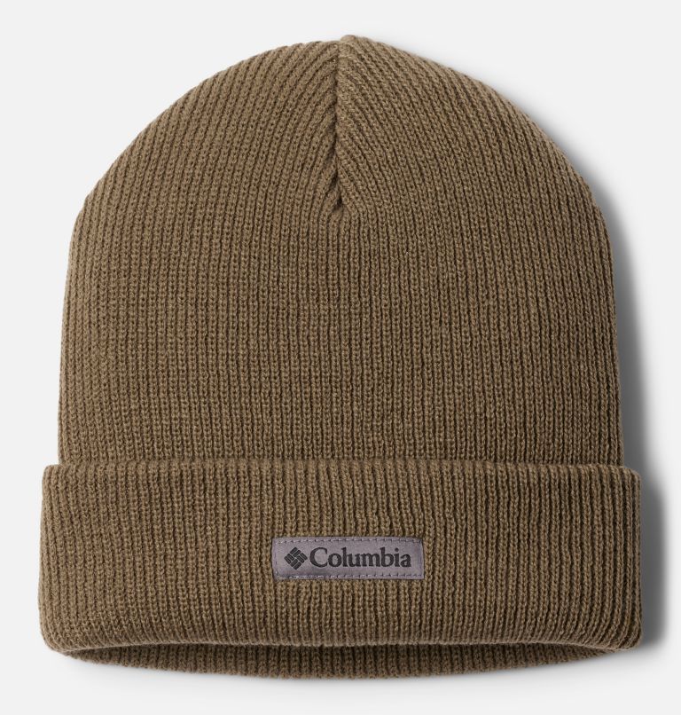 Whirlibird Cuffed Beanie, Color: Stone Green, Logo, image 1