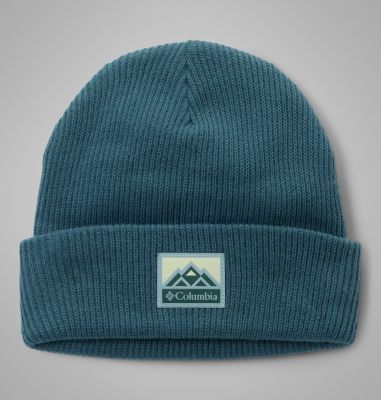 Unisex Whirlibird Cuffed Beanie, Color: Everblue, Mountains, image 1