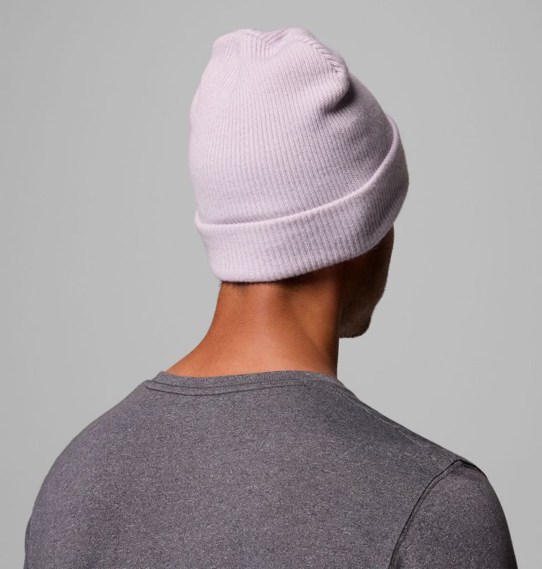 Whirlibird Cuffed Beanie, Color: Lavender Pearl, Mountains, image 3