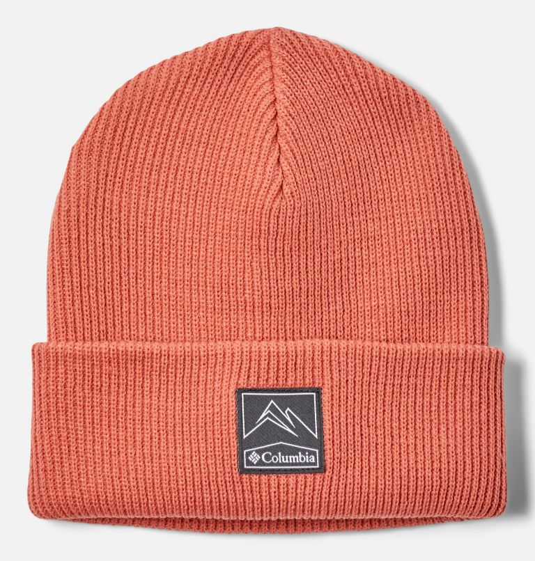 Thumbnail: Whirlibird Cuffed Beanie, Color: Dark Coral, image 1