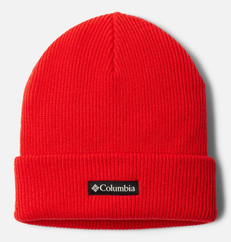 Whirlibird Cuffed Beanie, Color: Spicy, Logo, image 1