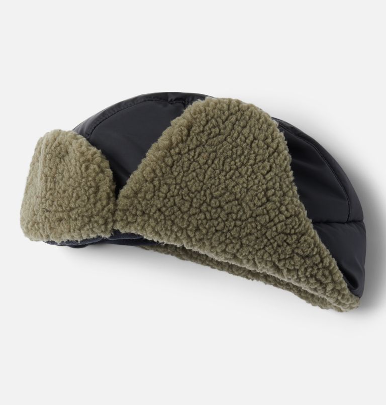 Kids' Frosty Trail Trapper Hat, Color: Black, Stone Green, image 2