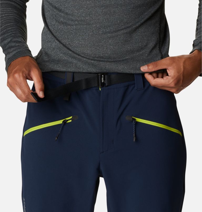 M Peak Pursuit Softshell Pant | 464 | M, Color: Collegiate Navy, Bright Chartreuse, image 4