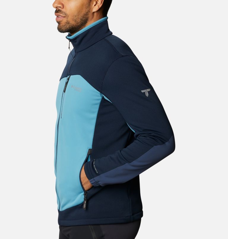 Manteau en laine polaire Powder Chute pour homme, Color: Collegiate Navy, Canyon Blue, image 3