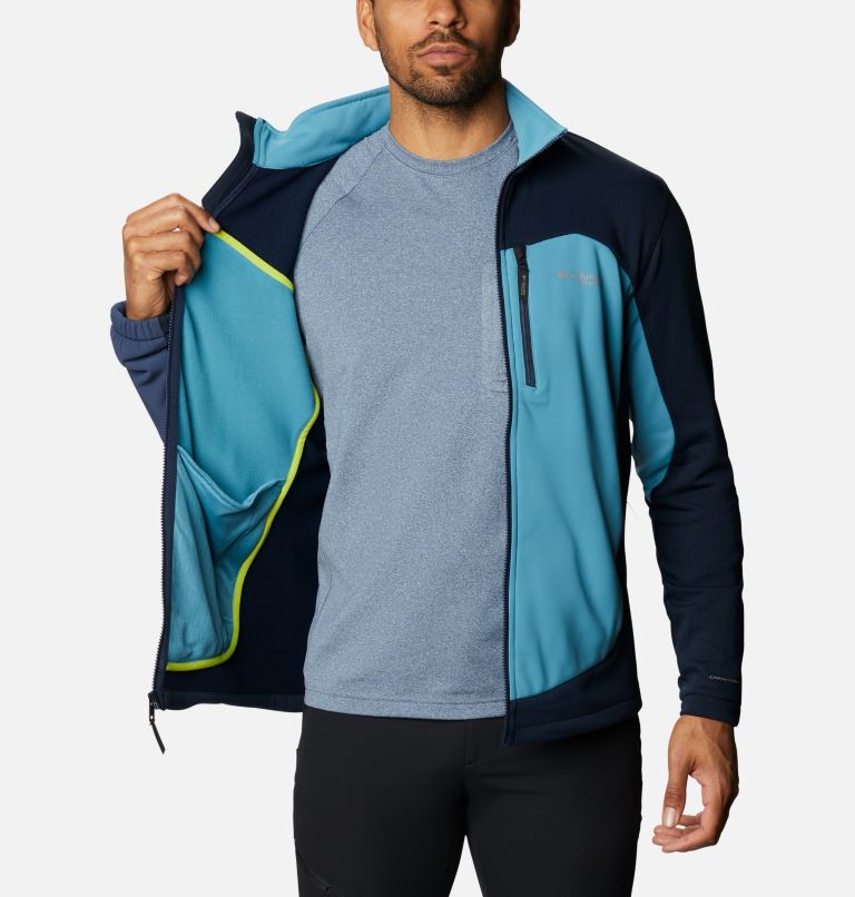 Manteau en laine polaire Powder Chute pour homme, Color: Collegiate Navy, Canyon Blue, image 5