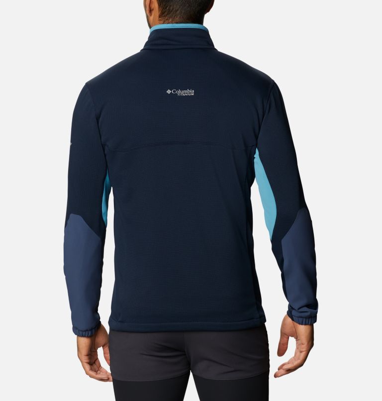 Manteau en laine polaire Powder Chute pour homme, Color: Collegiate Navy, Canyon Blue, image 2