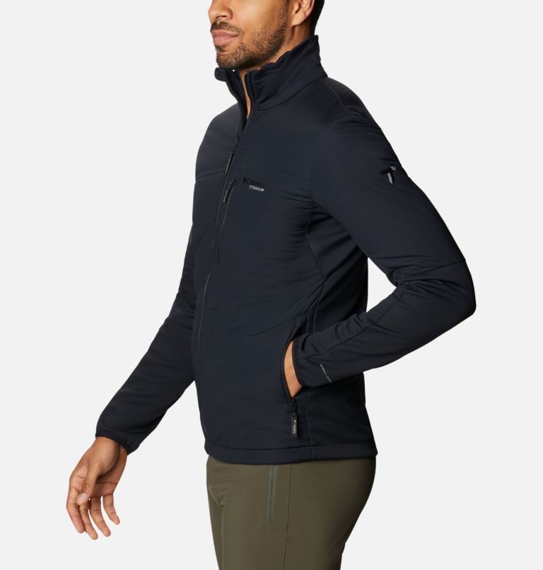 Men's Peak Pursuit Hybrid Midlayer Jacket, Color: Black, image 3