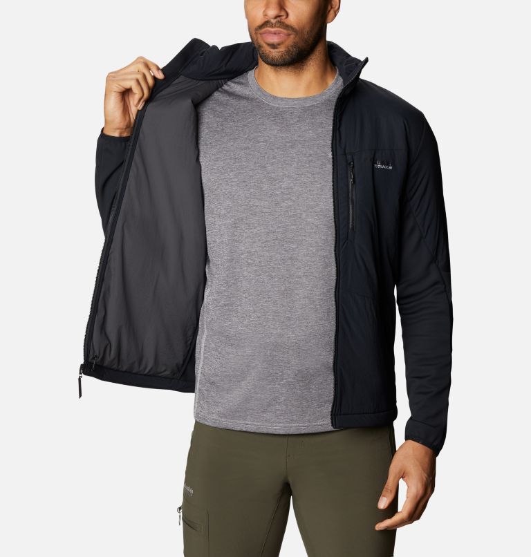 Men's Peak Pursuit Hybrid Midlayer Jacket, Color: Black, image 5