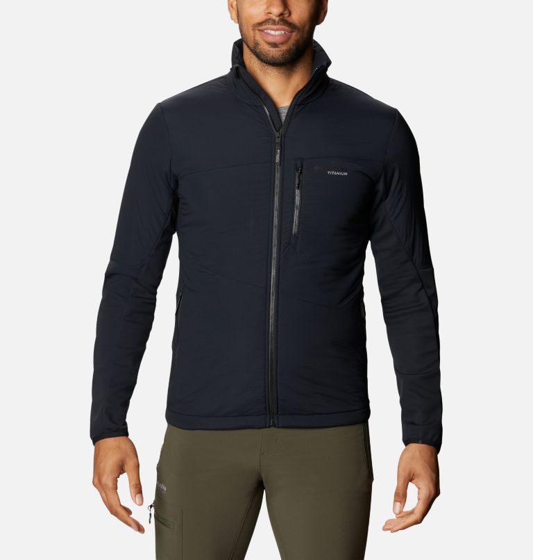 Men's Peak Pursuit Hybrid Midlayer Jacket, Color: Black, image 1