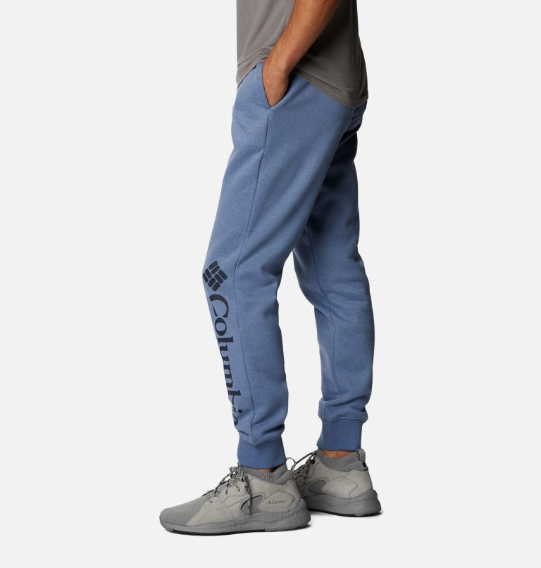Men’s CSC Logo II Fleece Joggers - Extended Size, Color: Bluestone Heather, Collegiate Navy, image 3