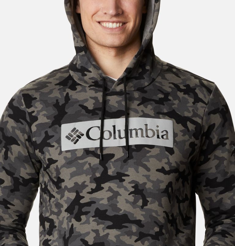 Chandail à capuchon imprimé Columbia Logo pour homme, Color: Black Camo, image 4