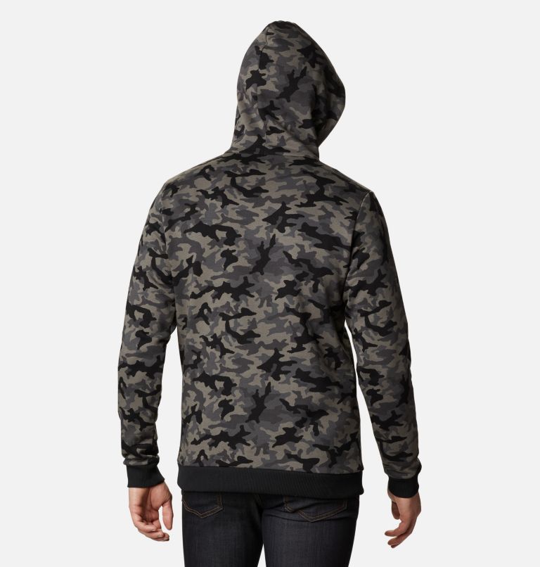 Chandail à capuchon imprimé Columbia Logo pour homme, Color: Black Camo, image 2